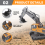 2.4G Wireless RC Excavator Remote Control Truck Cr 6