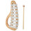 Hand Knock Xylophone Glockenspiel with Mallets 8 T 2