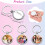 9 Pcs Sublimation Blank Keychain Round Heat Transf 5