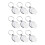 9 Pcs Sublimation Blank Keychain Round Heat Transf 2