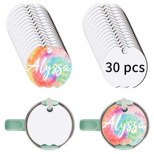 30 PCS Sublimation Hardboard Name Plates Blanks fo 2