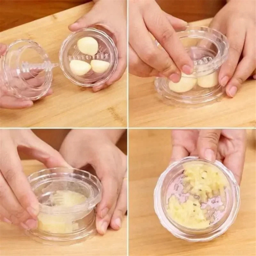 Kitchen Multifunctional Garlic Crusher Manual Roll 2