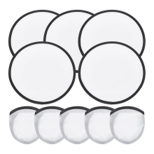 5 Pcs Foldable Flying Disc Fans 9.8 Inch Sublimati