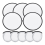 5 Pcs Foldable Flying Disc Fans 9.8 Inch Sublimati 2