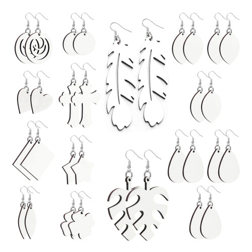 32Pcs Sublimation Earring Blanks, Printing Earring