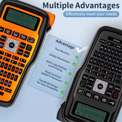 E1000 Label Maker Printer QWERTY Keyboard Symbols 2