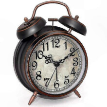 (black)Extra Loud Alarm Clock For Deep Sleepers, Silent Quartz Movement With Backlight And Dual Bell Design