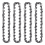 4Pcs Mini Chainsaw Chain 4 Inch Guide Saw 1/4 LP P 5