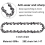 4Pcs Mini Chainsaw Chain 4 Inch Guide Saw 1/4 LP P 9