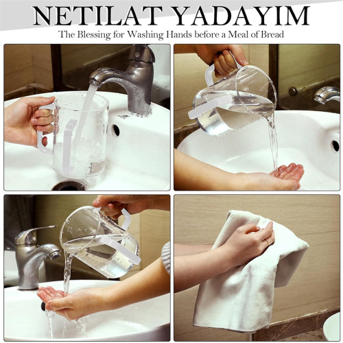 Hand Washing Cup with Dual Handles Acrylic for Net 2