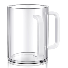 Hand Washing Cup with Dual Handles Acrylic for Net