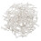 100 Pcs Push Pin Thumb Tack Clear Color 3/8inch Dr 5