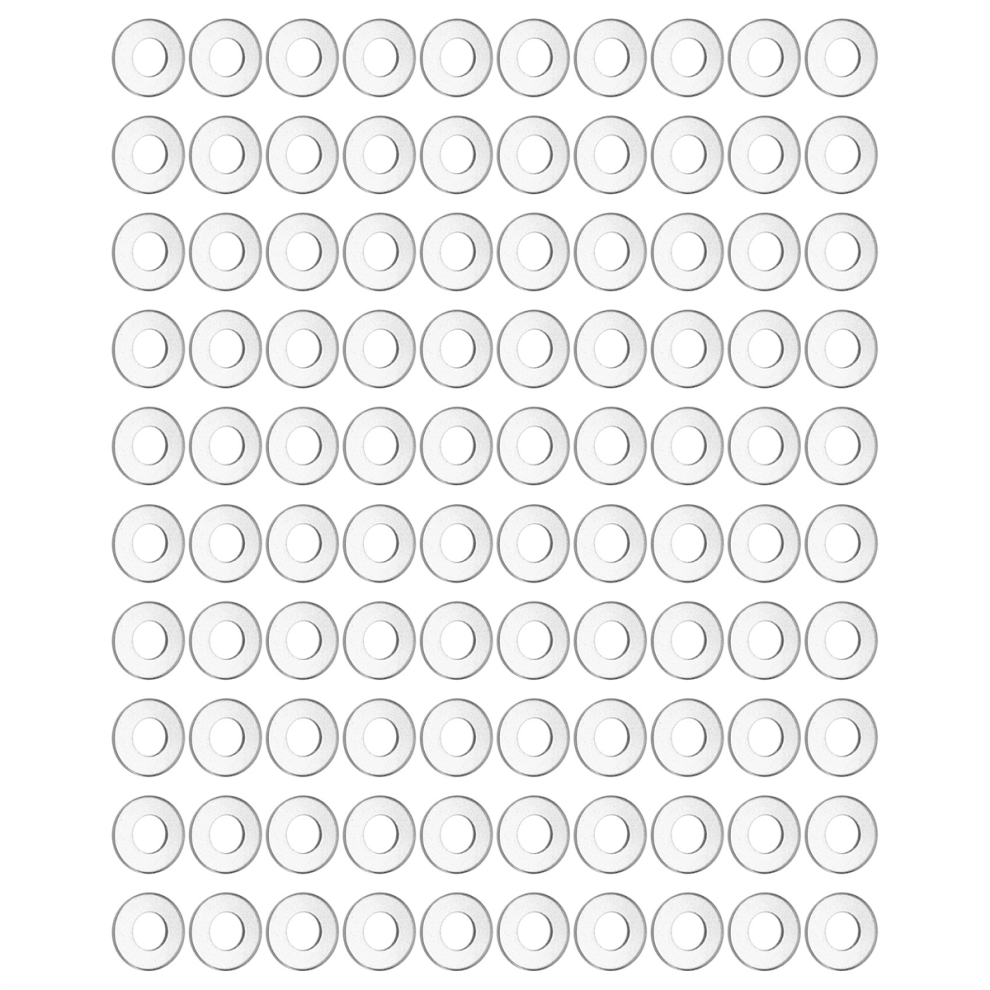 100Pcs M3 3 Mm Metric 304 Stainless Steel Flat Was 4851229024614