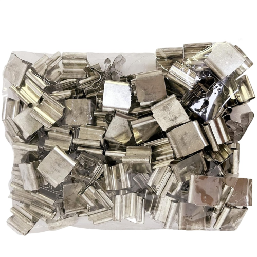 100 PCS Metal Wick Sustainer,Wick Holder for Wood