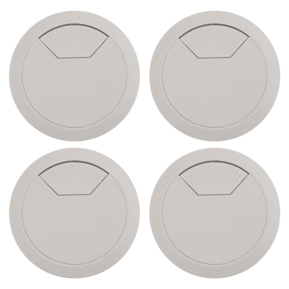 Photos - Cable (video, audio, USB) 4 Pcs 53mm Drill Hole Plastic Home Computer Desk C