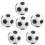 6PCS Small Football Style Table Ball Foosball Hard 3
