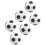 6PCS Small Football Style Table Ball Foosball Hard 4