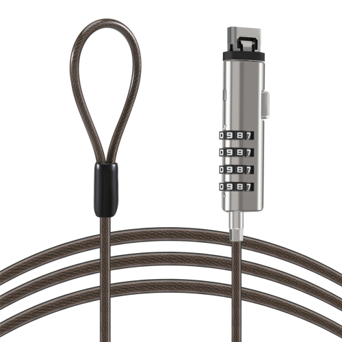 4 Digital Universal Lock USB Laptop Security Cable