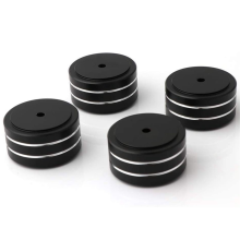 4Pcs 40X20Mm Aluminum HiFi AMP Speaker Isolation S