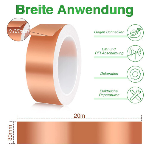 Snail Protection, Copper Tape Against Snails for G 2