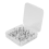 50Pcs Clear Push Pins Small Plastic Thumb Tacks St 3