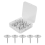 50Pcs Clear Push Pins Small Plastic Thumb Tacks St 4
