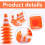 14 Pieces Mini Triangle Cone, Simulation Safety Co 7