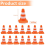 14 Pieces Mini Triangle Cone, Simulation Safety Co 3
