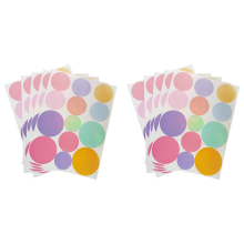 130Pcs Polka Dot Stickers Children Room Kindergart