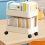 2 Tier Rolling Utility Cart Storage Shelf Movable 6