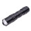 Black Flashlight White Light 3W Battery AA + Strap 3