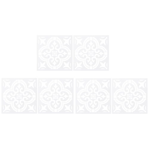 6 Pcs DIY Painting 30X30cm Vintage Flower Pattern 2