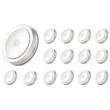 15 Packs Stainless Steel Regular Mouth Silver Jar