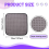 (3-Pack) Microfiber Ground Ball Towel - 8 Inches x 10