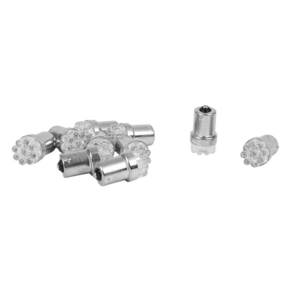 10 1156 382 1093 BA15S P21W White 9 LED Tail Stop