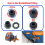 2 PCS Rain Bulkhead Fitting Kit with Plugs and Hol 6