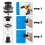 2 PCS Rain Bulkhead Fitting Kit with Plugs and Hol 5