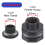 2 PCS Rain Bulkhead Fitting Kit with Plugs and Hol 3