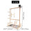 Parrots Playground,Natural Wooden Parrot Perch Gym 6