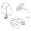 Mixer Kit for KSM150 Includes Dough Hook Wire Whip 3