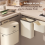 Home Kitchen Toilet Hanging Trash Can Square Desig 11