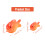 8pc/lot Red Fish miniature figures decorative mini 9