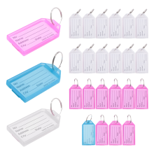 25Pcs Multicolor Plastic Key ID Label Tags w 2cm D