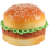 1pc Realistic Hamburger Lifelike Simulation Fake h 1