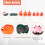8pc/lot Red Fish miniature figures decorative mini 8