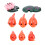 8pc/lot Red Fish miniature figures decorative mini 1