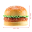 1pc Realistic Hamburger Lifelike Simulation Fake h 10