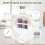 9.5In Large Acrylic Straw Holder for Cabinet Door- 7