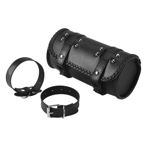 Fork Bag PU Leather Bicycle Handlebar Tool Pouch 2