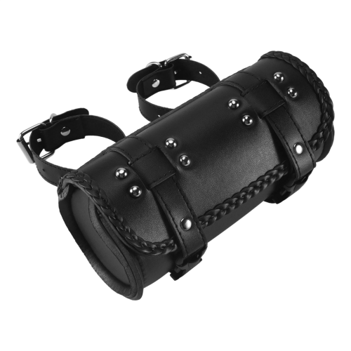 Fork Bag PU Leather Bicycle Handlebar Tool Pouch